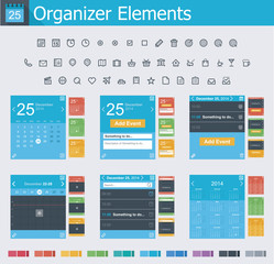 Organizer elements