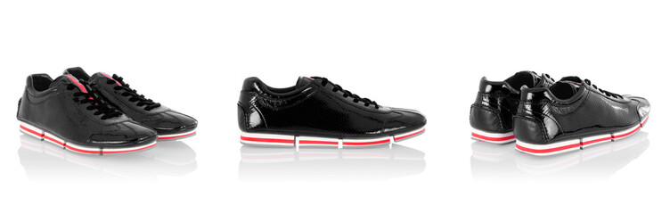 Sport shoes isolated on the white