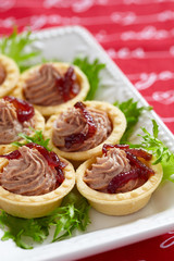 Pate tartlets