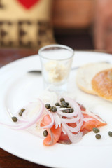 salmon bagel