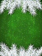 Fototapeta na wymiar Christmas green abstract background.