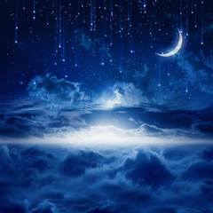 Obraz na płótnie Canvas Piękne nocne niebo