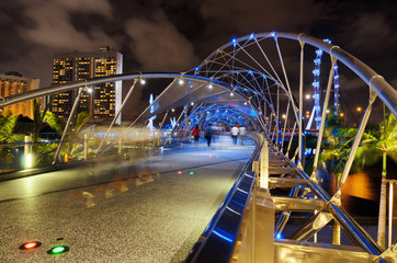 The Helix Bridge in Singapore.