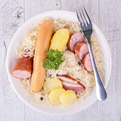 cabbage and meats