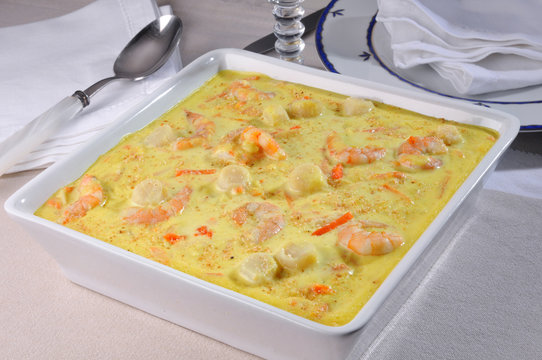 fruits de mer au safran