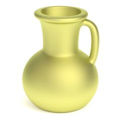 realistic 3d render of egyptian vase