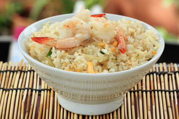 stir fried rice with shrimp