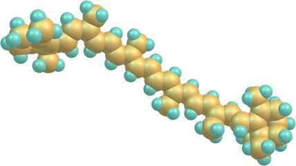 Balls of science - carotene molecule