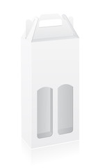 packing box for bottle vector illustration