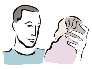 padre con bebé