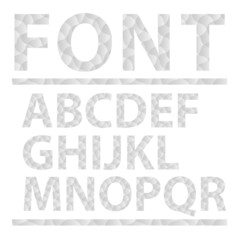 Abstract alphabet set. Font. Vector illustration.