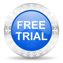 free trial christmas icon