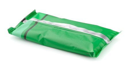 Green foil food package © Coprid