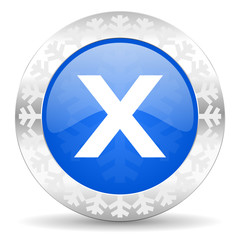 Fototapeta premium cancel christmas icon