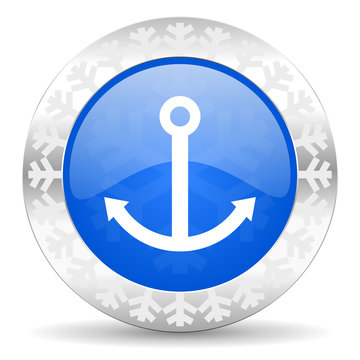 anchor christmas icon