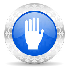 Obraz premium stop christmas icon