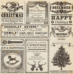 Christmas Newspaper - obrazy, fototapety, plakaty