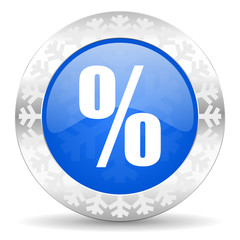 percent christmas icon