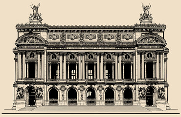 Naklejka premium Opera Garnier in Paris