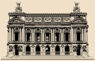 Poster Im Rahmen Opéra Garnier in Paris © Isaxar