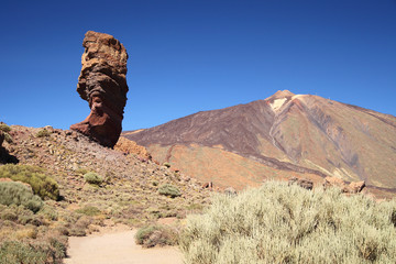 Finger of God rock , volcano Teide National Park