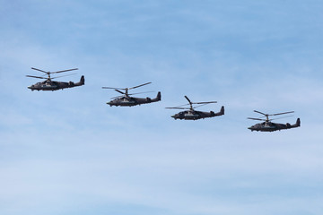 Military helicopters
