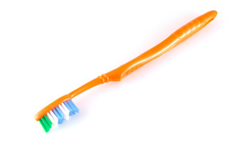 Orange toothbrush