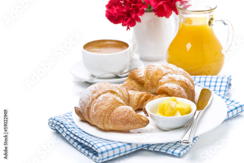 Круасаны кофе сок апельсин клубника молоко завтрак без смс