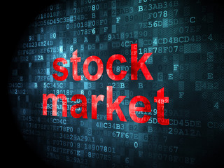 Finance concept: Stock Market on digital background