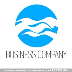 abstract business logo emblem vector