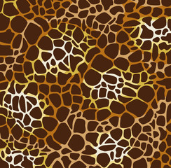 vector animal skin pattern of giraffe