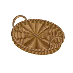 beautiful basket, wicker tray