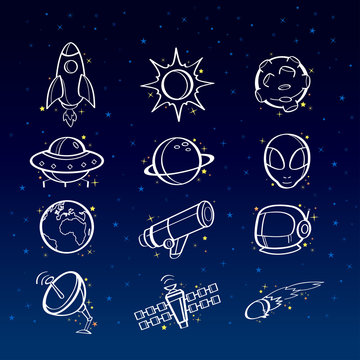 Astronomy icons