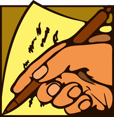 рука и перо