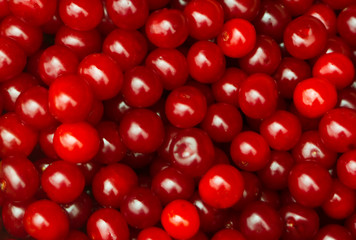 background with sour cherries