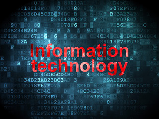 Fototapeta premium Information concept: Information Technology on digital