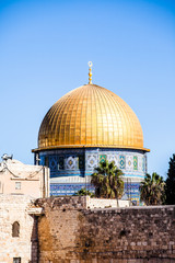 Obraz premium Mousque of Al-aqsa in Old Town - Jerusalem, Israel