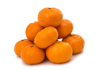 tangerines isolated