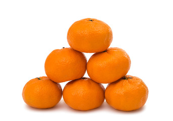 tangerines isolated