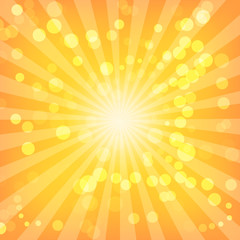 Bokeh abstract lights on Sunburst Pattern