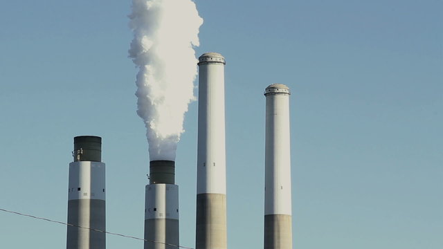 Greenhouse gas emissions from smoke stacks