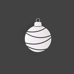 Christmas ball icon