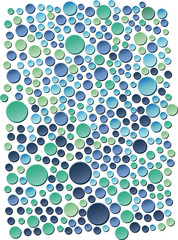 Abstract sea bubbles illustration