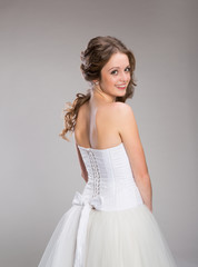 Fototapeta premium Beautiful Bride Posing