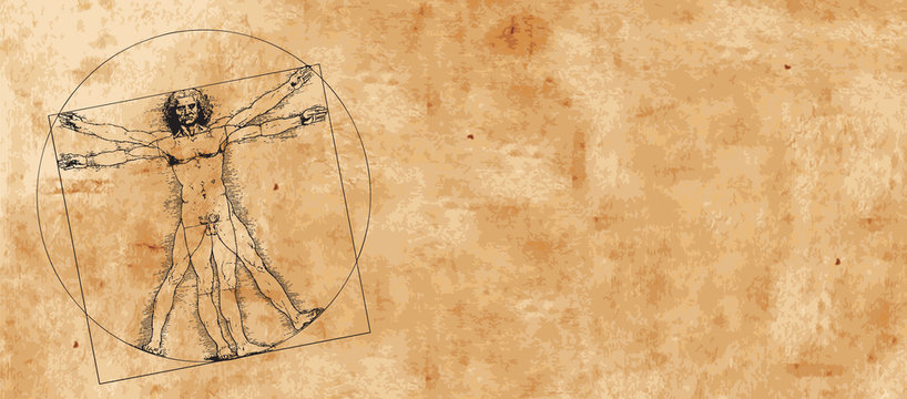 Vitruvian Man by Leonardo Da Vinci