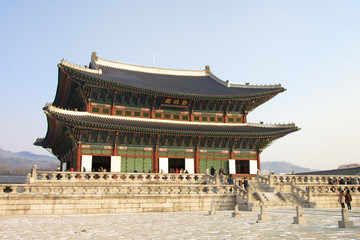 Fototapeta premium Kyongbokkung Palace in the city of Seoul Korea