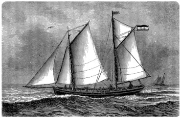 Fisher Sailing Boat - 19th century