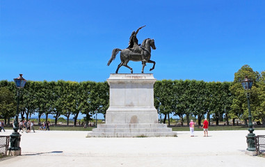 Naklejka premium statue de louis XIV à Montpellier