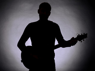 Guitarist silhouette