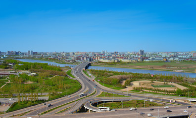 Fototapeta na wymiar Astana. Ogólny widok miasta